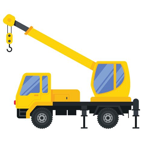 Illustration for construction machinery vehicle crane truck. 15492379 Vector Art at Vecteezy