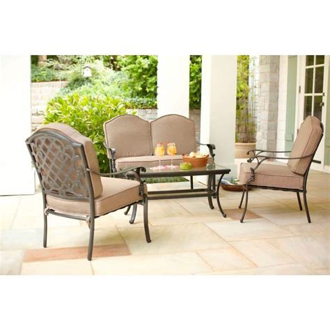 Martha Stewart Living Augusta Collection 4-Piece Chat Patio Set | Shop Your Way: Online Shopping ...