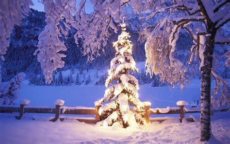 Christmas Light Snow Wallpapers - Wallpaper Cave