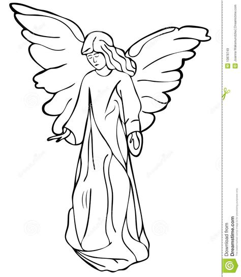 Angel Clipart Black And White | Free download on ClipArtMag