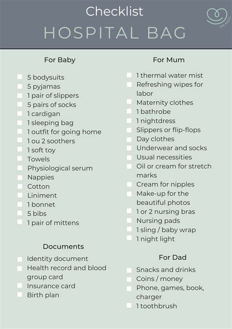 Hospital Bag Checklist New Zealand | edu.svet.gob.gt