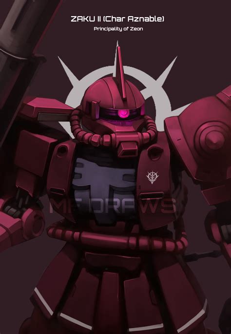 Hình nền : Zaku II Char's Custom, Nguyên tắc của zeon, Anime, Mechs, Super Robot Taisen, Phù hợp ...