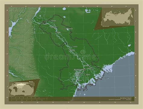Astrakhan , Russia. Wiki. Labelled Points of Cities Stock Illustration ...
