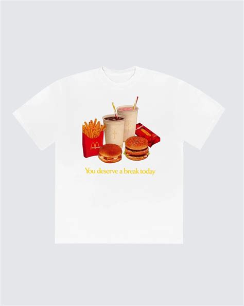 Travis Scott x McDonald's Menu Mono Logo T-Shirt | SPLY