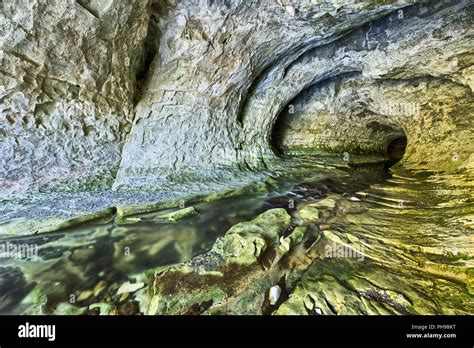 Underground river in Cave Stream Scenic Reserve Stock Photo - Alamy