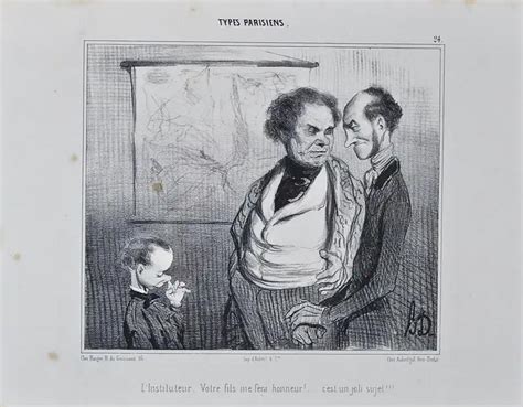 HONORÉ DAUMIER - Rare 19th Century Honore Daumier Caricature from the ...