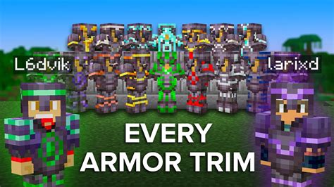 Collecting EVERY Armor Trim in Minecraft - YouTube