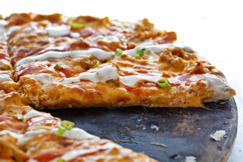 Buffalo Chicken Pizza - i am baker