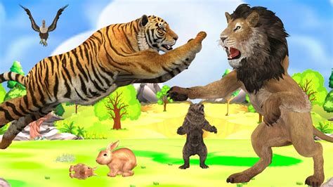 Lion VS Tiger - Who will win in a fight ? 3d Animal Fights Videos Wild ...