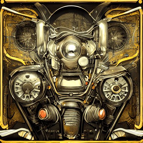 Tattoo Style Steampunk Artstation Comic Book Style Illustration Cyberpunk Generative Art ...