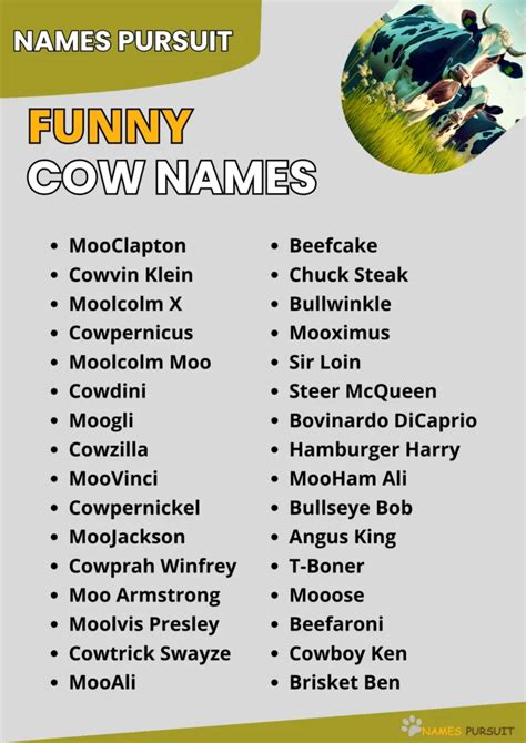 Funny Cow Names [450+ Hilarious & Comical Ideas]