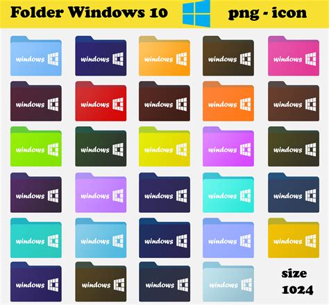 Windows 10 Folder Icon Pack at Vectorified.com | Collection of Windows 10 Folder Icon Pack free ...