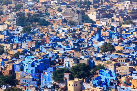 Aerial view of Jodhpur Blue City. Jodphur, Rajasthan, India | High-Quality Architecture Stock ...