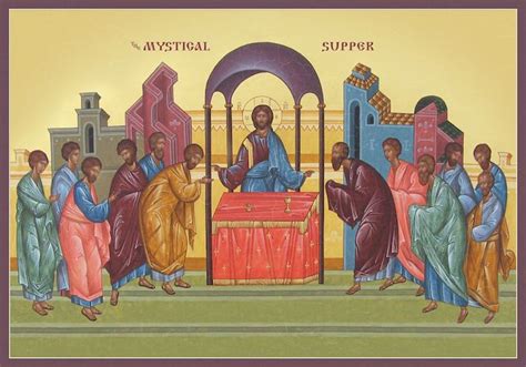 Icon of the Communion of the Apostles - Russian - (11J50) - Uncut Mountain Supply