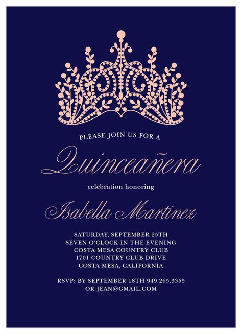 Princess Quince Quinceañera Invitations by Basic Invite