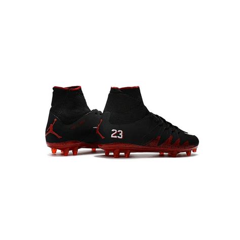 Neymar Jordan NJR Nike Hypervenom II FG Soccer Cleats Black Red