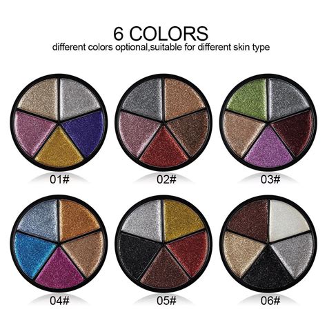 Buy 5 Color Glitter Eyeshadow Cream Makeup Waterproof Brighten Eye Shadow Cosmetic at affordable ...