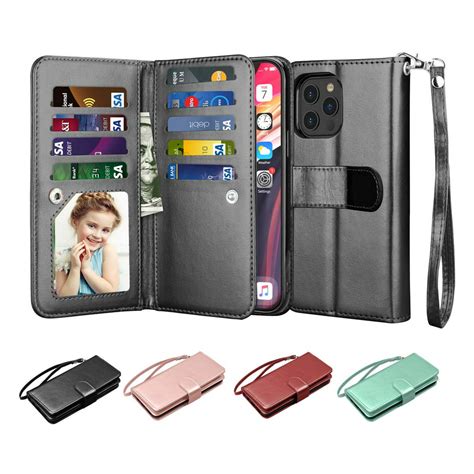 iPhone 12 Pro Max Wallet Case 6.7" (2020), Njjex Luxury PU Leather ...