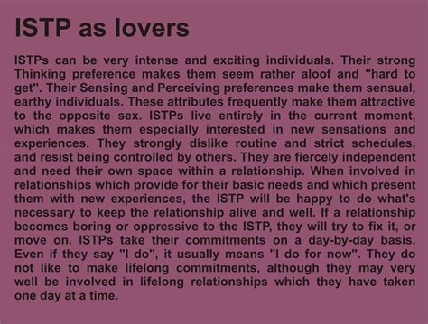 Pin de e h en ISTP | Tipos de personalidad, Personalidad