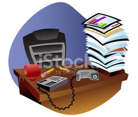 Empty Desk Stock Vector | Royalty-Free | FreeImages