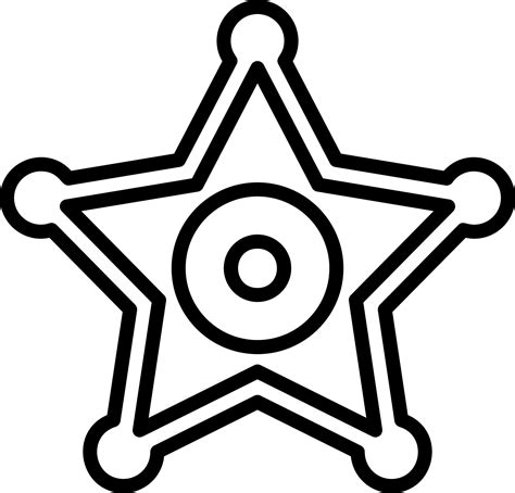 Sheriff Badge Vector Icon Design 16542134 Vector Art at Vecteezy