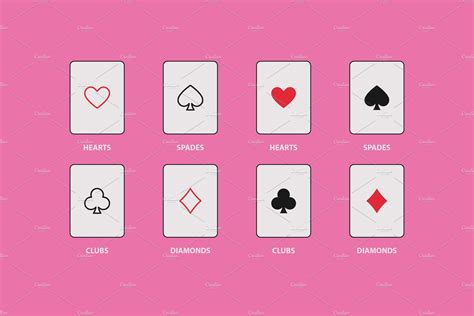 8 Playing Card Poker Symbols Set | Creative words, Symbols, Playing cards