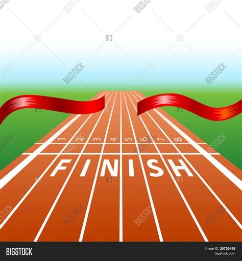 Ribbon Finishing Line Vector & Photo (Free Trial) | Bigstock