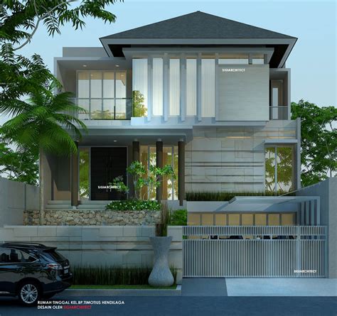 Desain Rumah 3 Lantai Minimalis Tropis