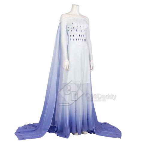 Disney Frozen 2 Elsa Costume White Dress Cosplay for Adults CosDaddy