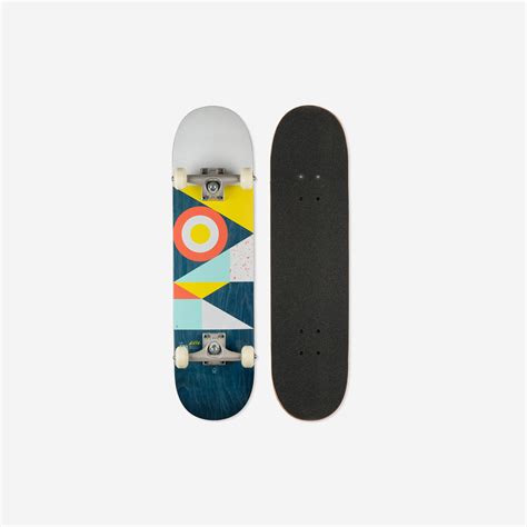 Kids' Ages 8 to 12 Years Skateboard Size 7.5" CP500 Mid - Flag