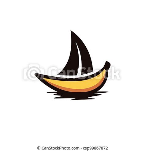 Banana boat logo design. | CanStock