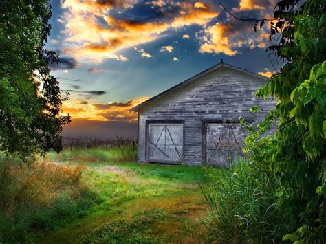 Barn Sunset Wallpapers - Wallpaper Cave