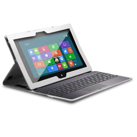 Leather Folio Stand Cover Case w/ Keyboard Holder For Microsoft Surface Pro 2