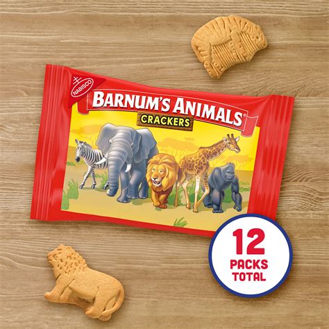 Buy Barnum's Original Animal Crackers, 12 Snack Packs Online at desertcart UAE