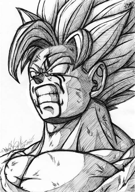 Goku SSJ2 Drawing