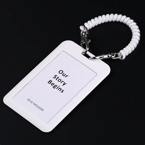 Anti-Lost Bus Access Card Retractable Elastic String Spring Rope ID Card Holder Badge Citizen ...