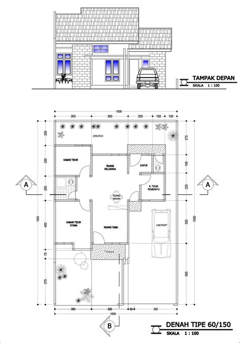 Denah rumah type 60 – Artofit