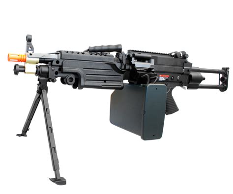 A&K Full Metal PARA M249 SAW Airsoft Machine Gun w/ Drum Magazine | Airsoftnmore.com