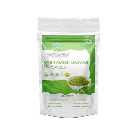 Light Green Organic Brahmi Leaves Powder, Packaging Type: Packet, Packaging Size: 100 Gram, Rs ...