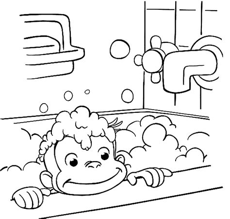 Curious george coloring pages to download and print for free