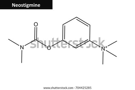 Molecular Structure Neostigmine Prostigmin Medication Stock ...