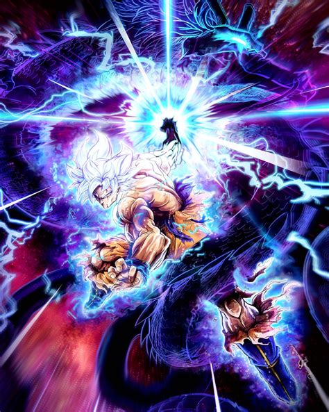 Goku MUI Cosmic Dragon Fist - Remastered by Faozan92 | Wallpaper achtergronden, Achtergronden ...