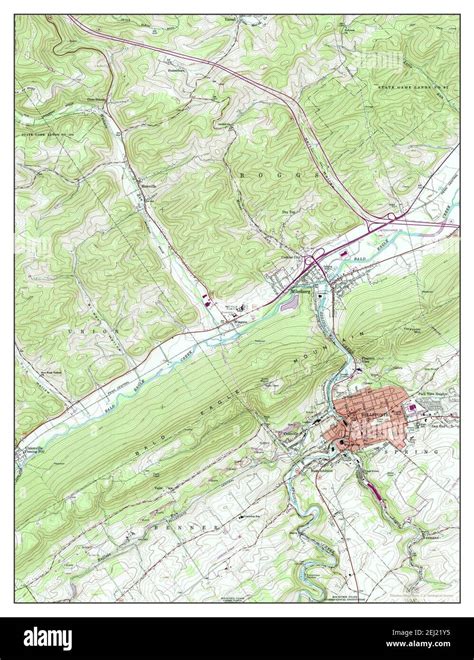 Bellefonte, Pennsylvania, map 1962, 1:24000, United States of America by Timeless Maps, data U.S ...