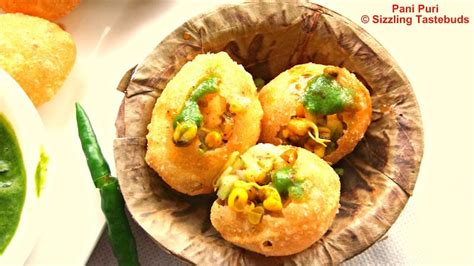 Pani Puri | Mumbai street food delight | Quick Kids Snacks - Sizzling Tastebuds