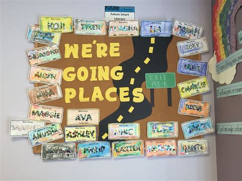 We're going places | Beginning of the school year, Preschool bulletin, Preschool bulletin boards