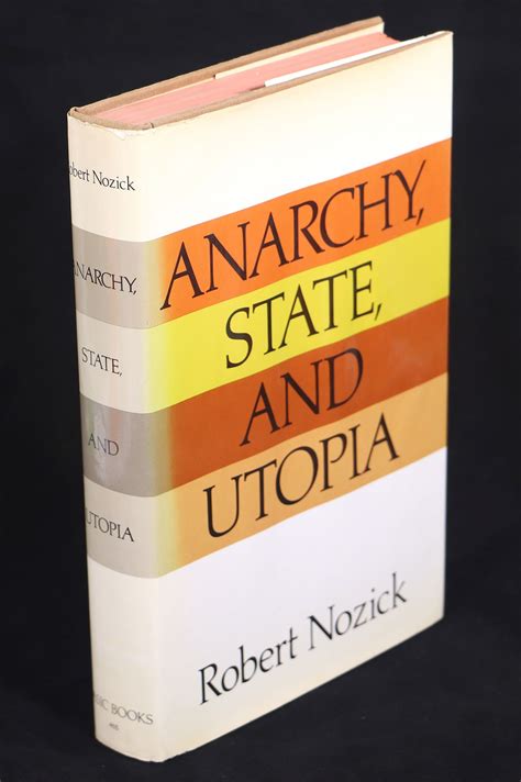 Anarchy, State, and Utopia de Nozick, Robert: Near Fine Hardcover (1974 ...