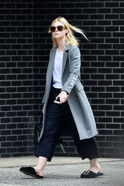 Elle Fanning Street Style Out in NYC - Celebs Style Fashion