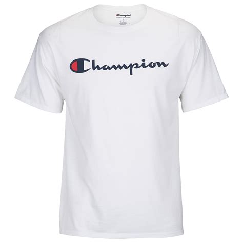 Champion Logo T-shirt in White for Men - Save 83% - Lyst