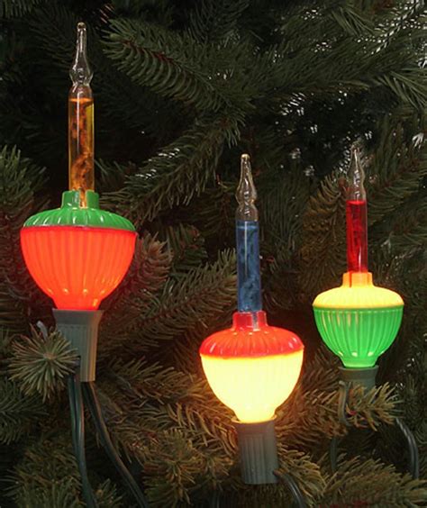 Set of 7 Multi-Color Retro Christmas Bubble Lights - Green Wire ...