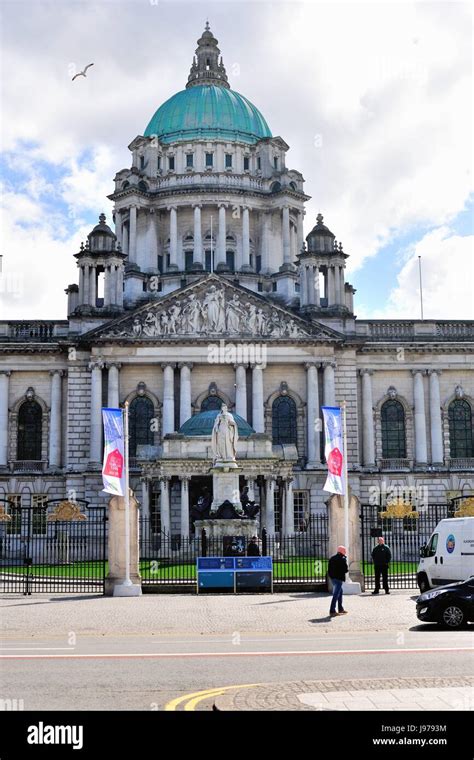 Belfast City Hall in Belfast, Northern Ireland. City Hall, in the heart ...